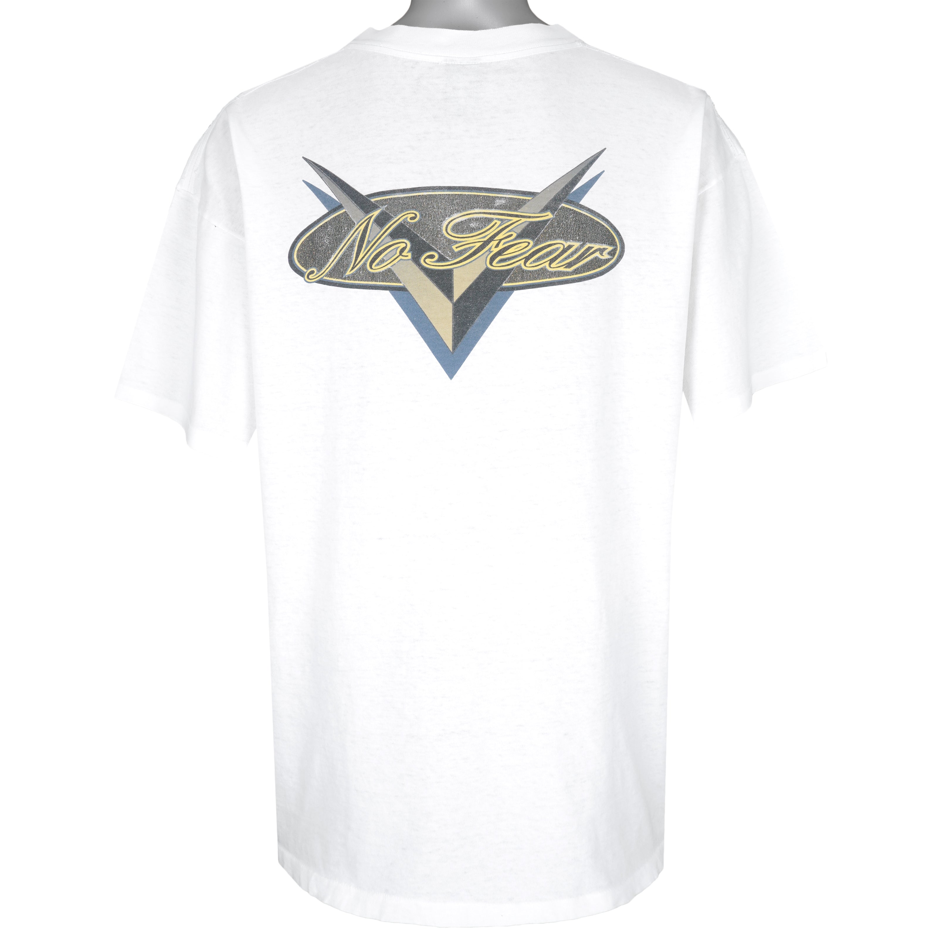 Vintage (No Fear) - Big Logo Single Stitch T-Shirt 1990s X-Large Vintage Retro