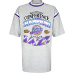 NBA (True-Fan) - Utah Jazz Champs T-Shirt 1997 X-Large Vintage Retro Basketball