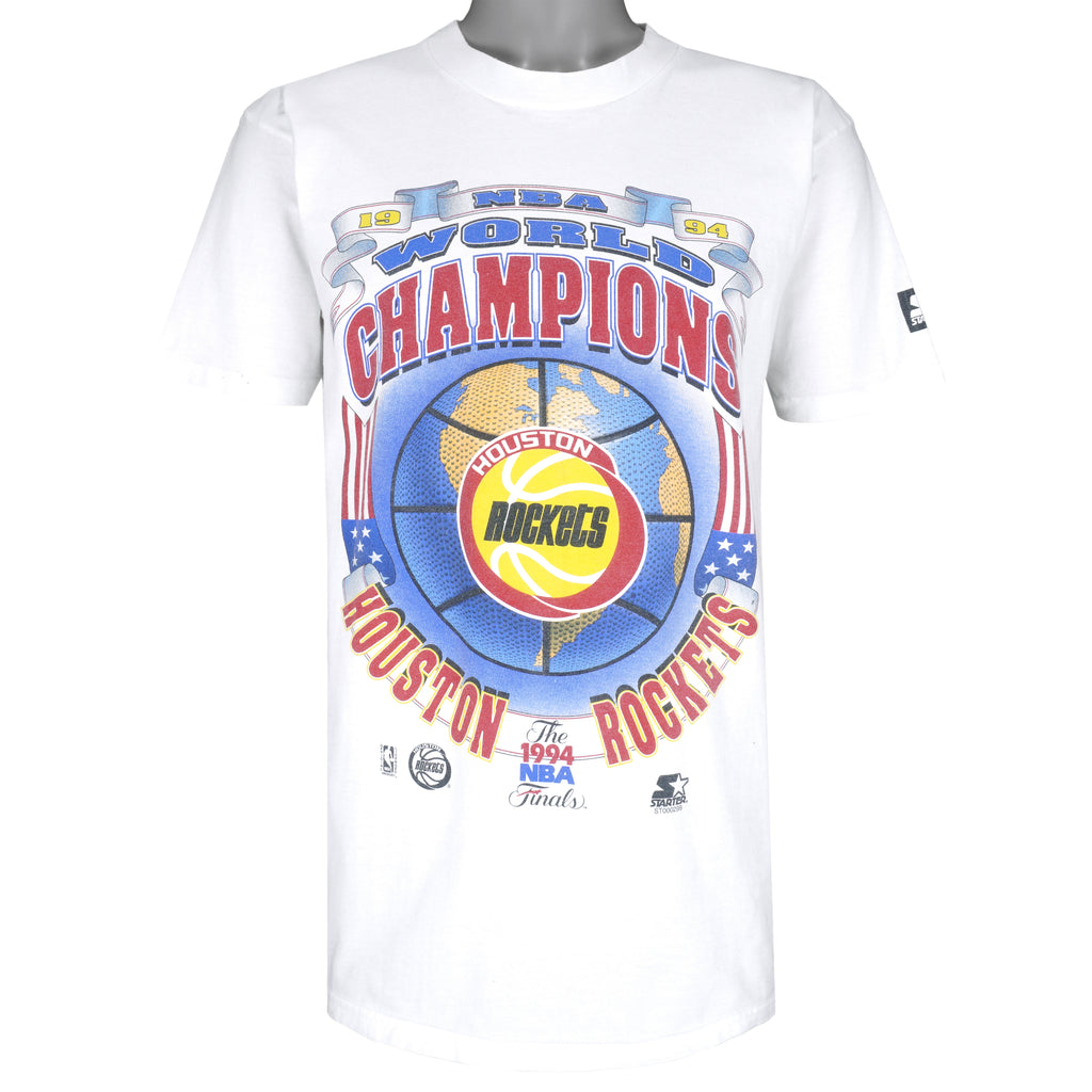 NBA (Gildan) - Houston Rockets World Champs T-Shirt 1994 X-Large Vintage Retro Basketball