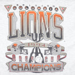 CFL (Softwear) - BC Lions Grey Cup Champions T-Shirt 1994 Medium Vintage Retro Football
