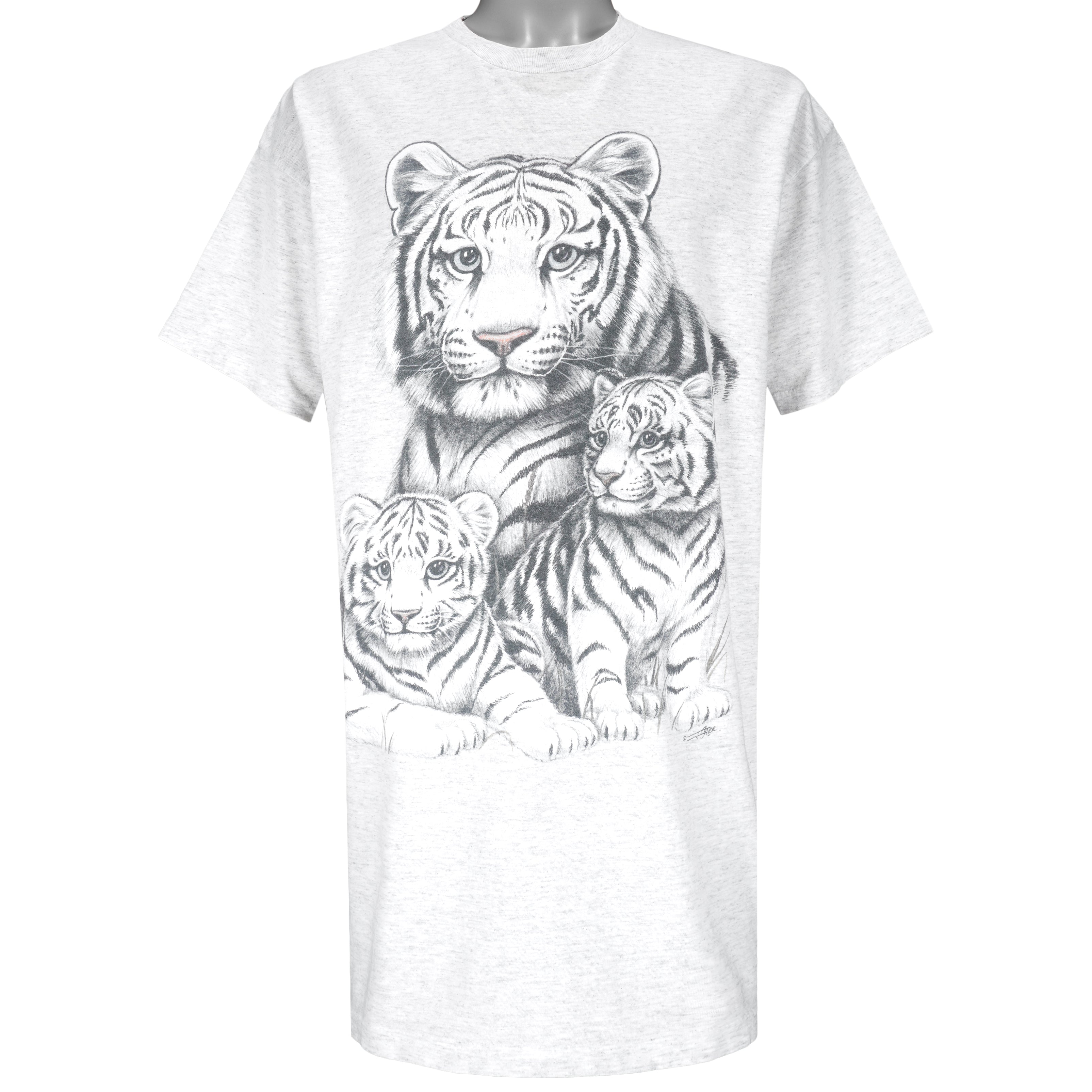 Vintage (Lollipop) - Tigers Single Stitch T-Shirt 1990s XX-Large Vintage Retro