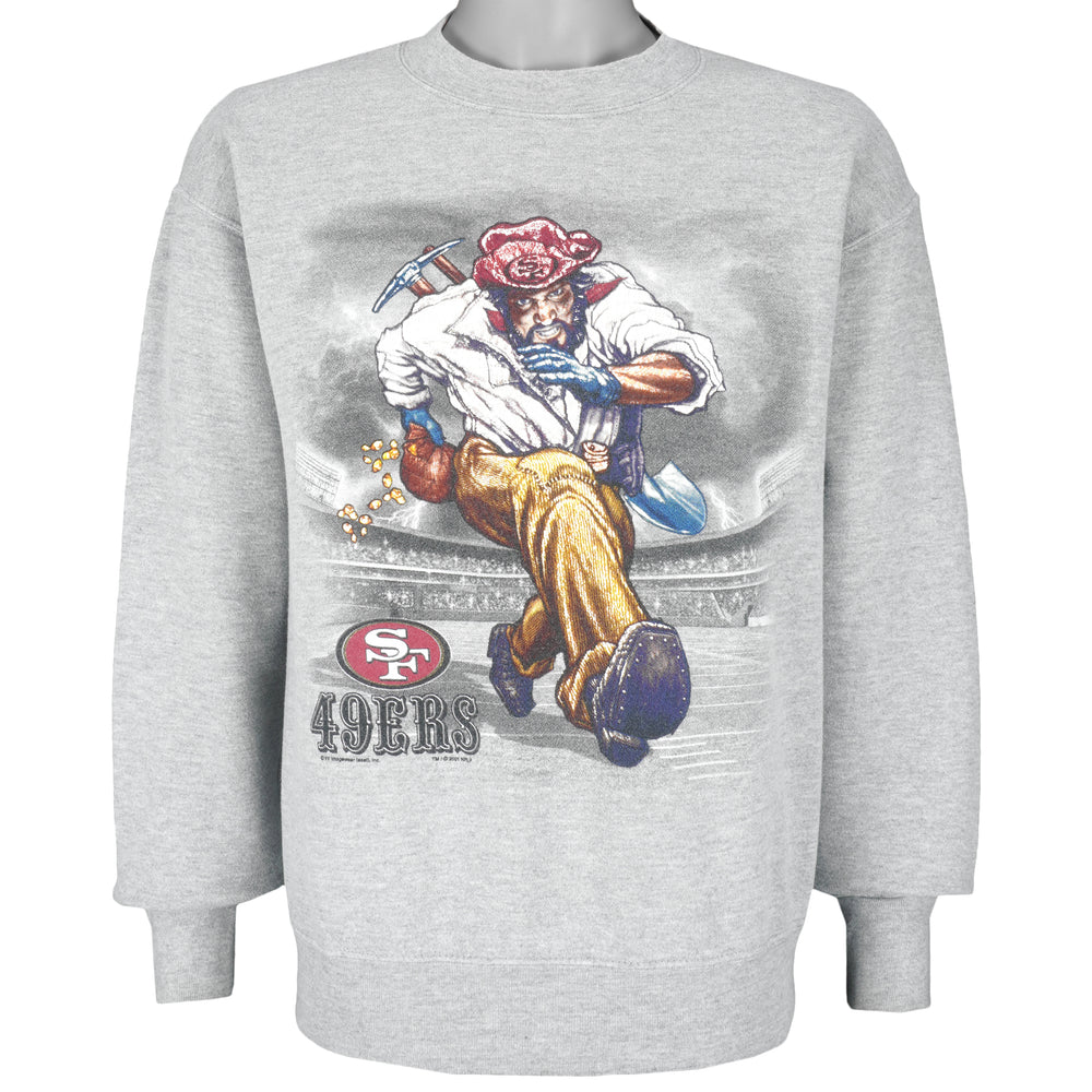 NFL (Lee) - San Francisco 49ers Crew Neck Sweatshirt 2001 Medium Vintage Retro Football