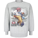 NFL (Lee) - San Francisco 49ers Crew Neck Sweatshirt 2001 Medium Vintage Retro Football