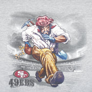 NFL (Lee) - San Francisco 49ers Crew Neck Sweatshirt 2001 Medium Vintage Retro Football