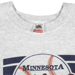 MLB - Minnesota Twice Champs Crew Neck Sweatshirt 1991 X-Large Vintage Retro Baseball