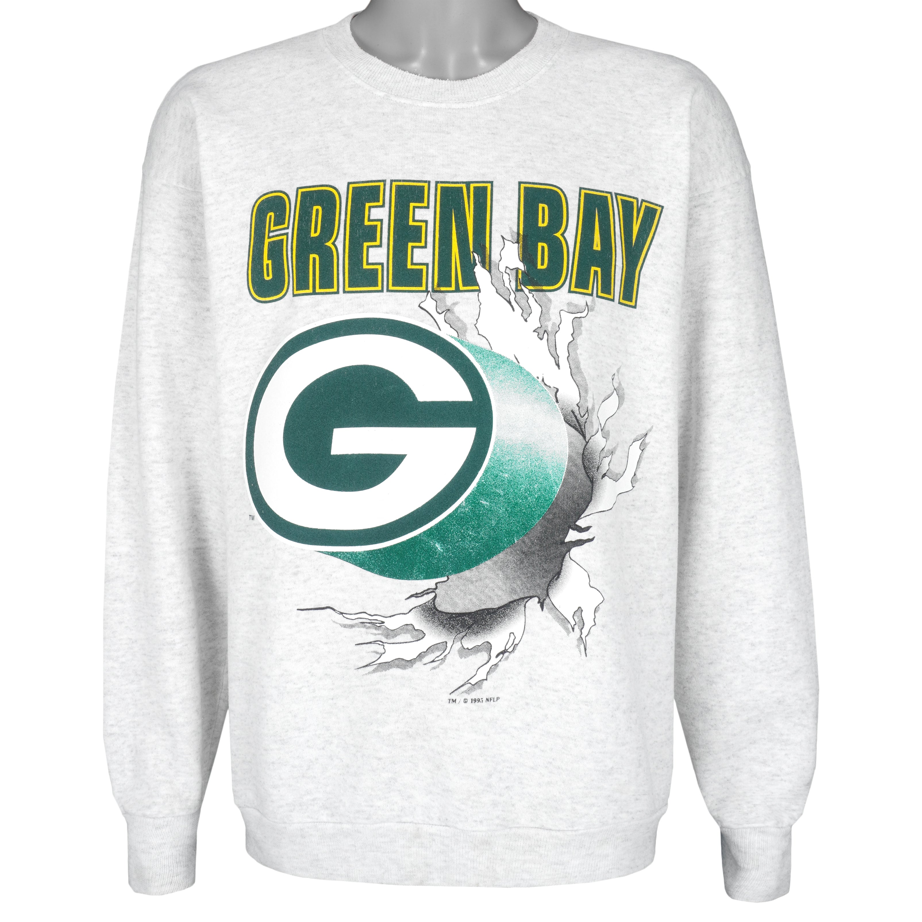 NFL - Green Bay Packers Breakout Crew Neck Sweatshirt 1995 X-Large Vintage Retro Football