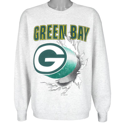 NFL (League Leader) - Green Bay Packers Breakout Crew Neck Sweatshirt 1995 X-Large