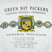 NFL (Nutmeg) - Green Bay Packers Big Logo Crew Neck Sweatshirt 1990s Large Vintage Retro Football