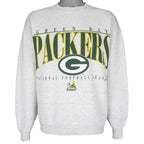 NFL - Green Bay Packers Big Logo Crew Neck Sweatshirt 1990s Large Vintage Retro Football