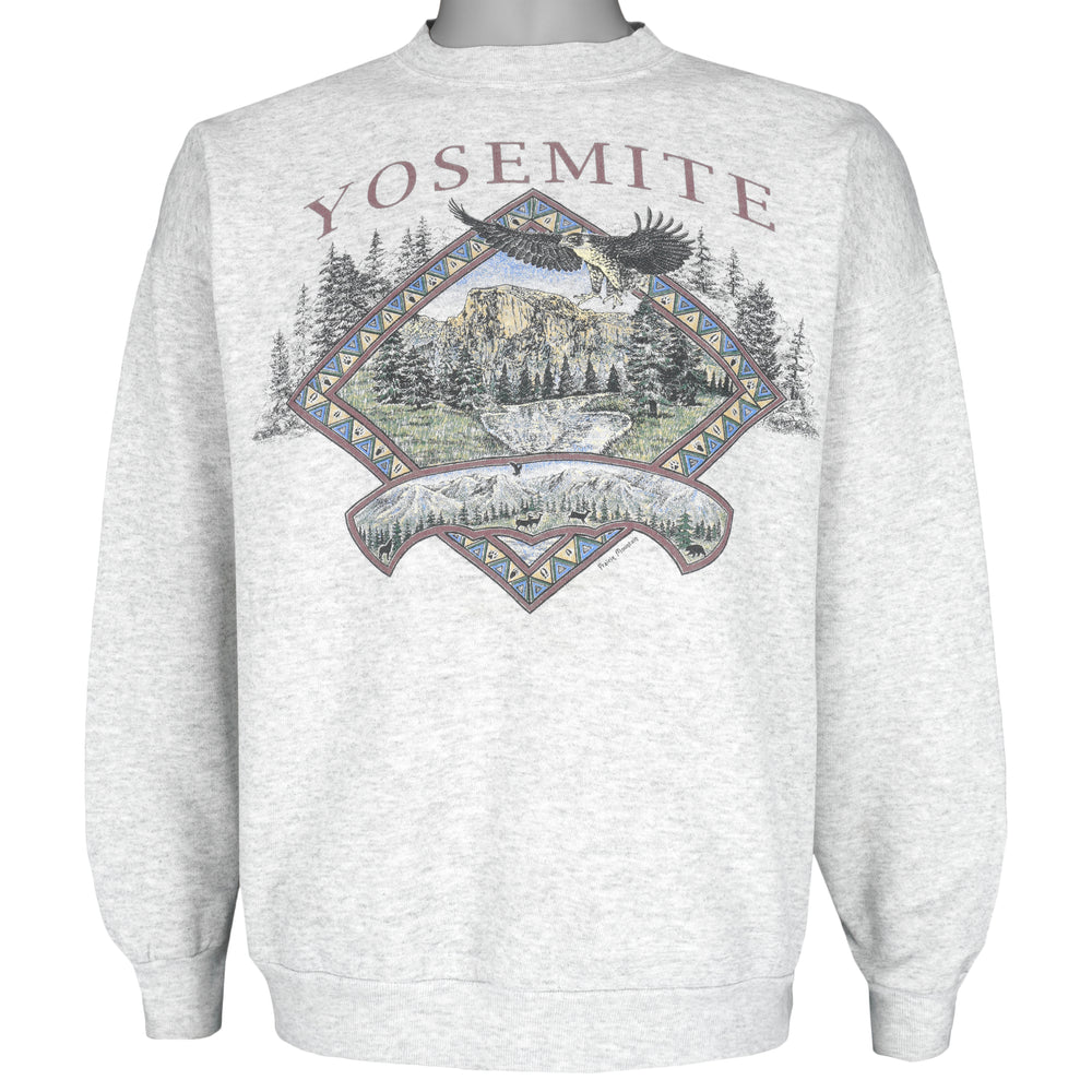 Vintage (Tultex) - Yosemite National Park Crew Neck Sweatshirt 1990s X-Large Vintage Retro