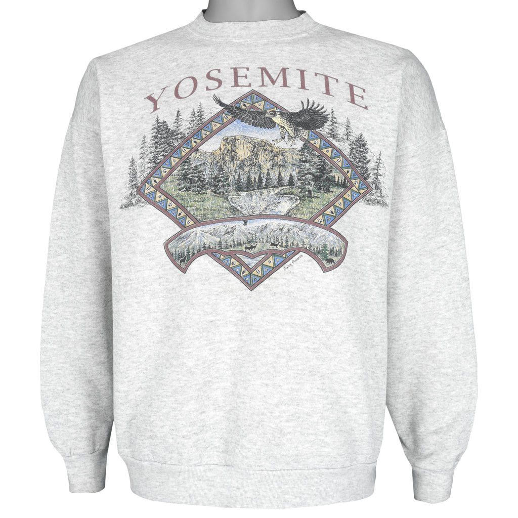 Vintage (Tultex) - Yosemite National Park Crew Neck Sweatshirt 1990s X-Large Vintage Retro