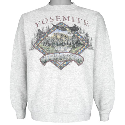 Vintage (Tultex) - Yosemite National Park Crew Neck Sweatshirt 1990s X-Large
