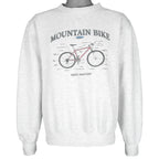 Vintage (Cuffy's) - Mountain Biking Basic Anatomy Craw Neck Sweatshirt 1990s Large Vintage Retro