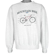 Vintage (Cuffy's) - Mountain Biking Basic Anatomy Craw Neck Sweatshirt 1990s Large Vintage Retro