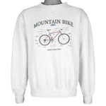 Vintage (Cuffy's) - Mountain Biking Basic Anatomy Craw Neck Sweatshirt 1990s Large Vintage Retro