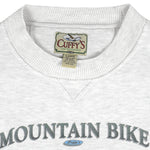 Vintage (Cuffy's) - Mountain Biking Basic Anatomy Craw Neck Sweatshirt 1990s Large Vintage Retro