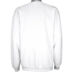 Reebok - White Classic Crew Neck Sweatshirt 1990s Large Vintage Retro