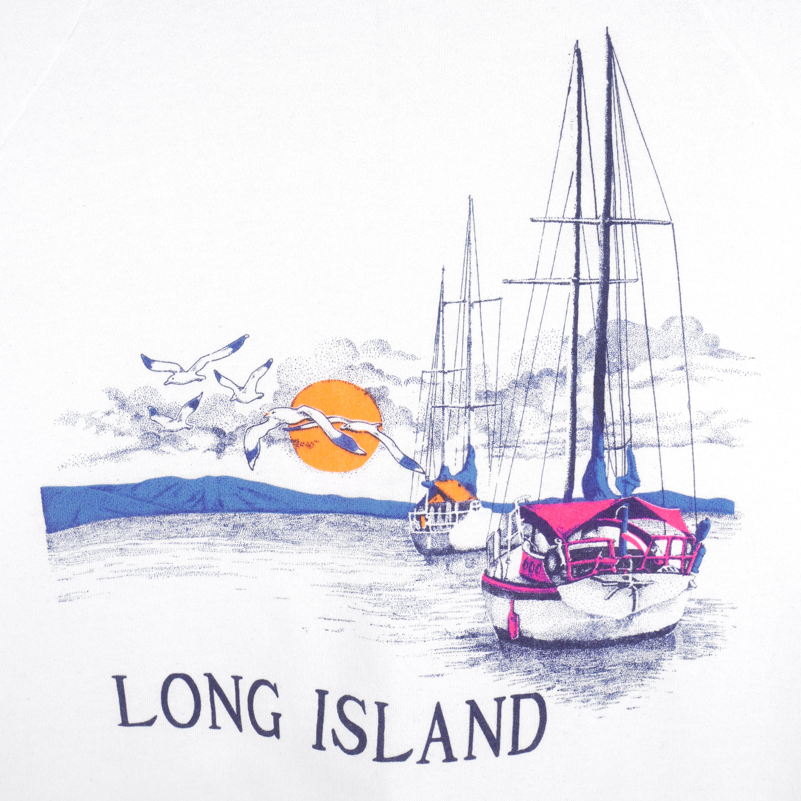 Vintage - Long Island Crew Neck Sweatshirt 1990s Large Vintage Retro
