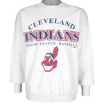 MLB (Hanes) - Cleveland Indians Crew Neck Sweatshirt 1997 Large