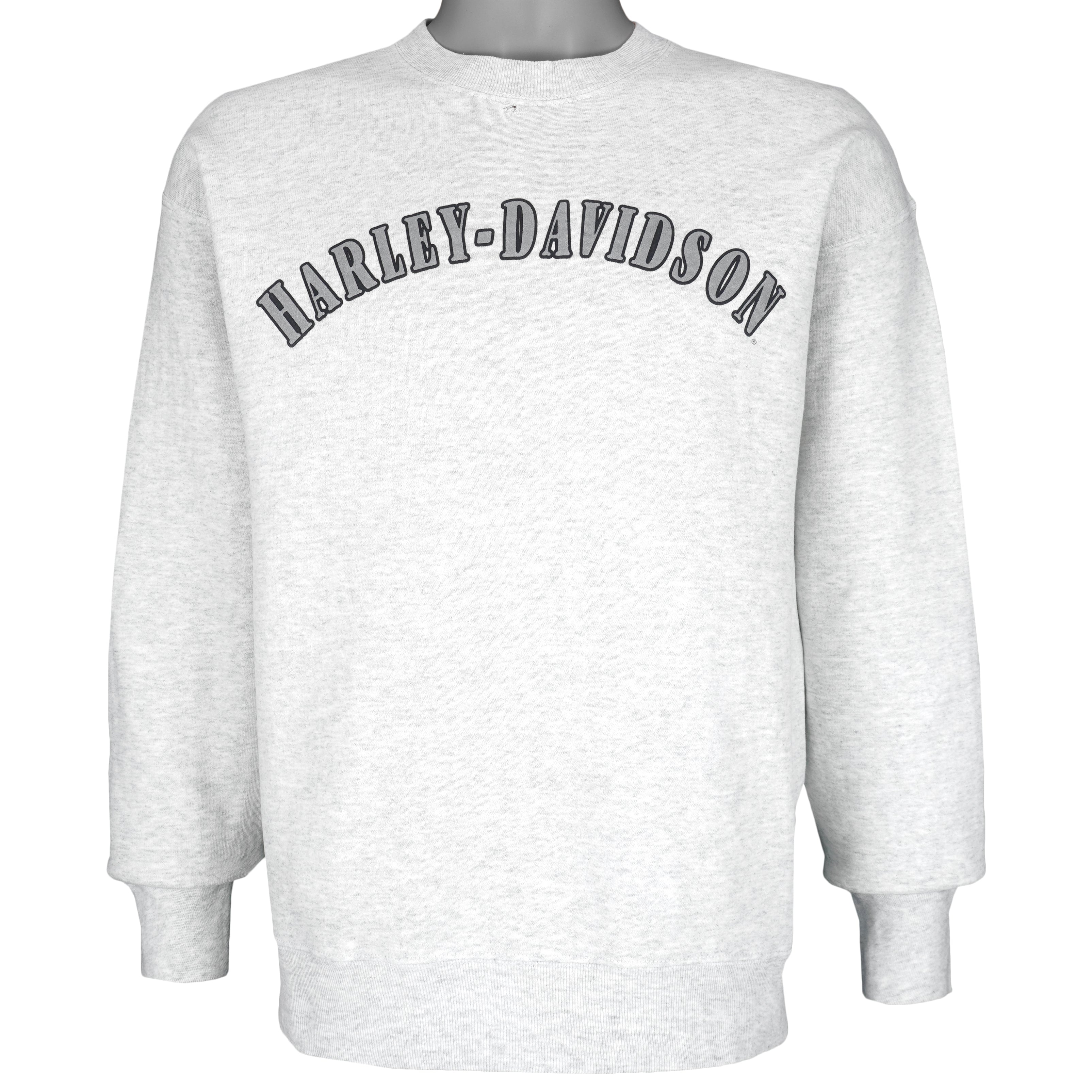 Harley Davidson - Saint Petersburg Crew Neck Sweatshirt 1990s Large Vintage Retro
