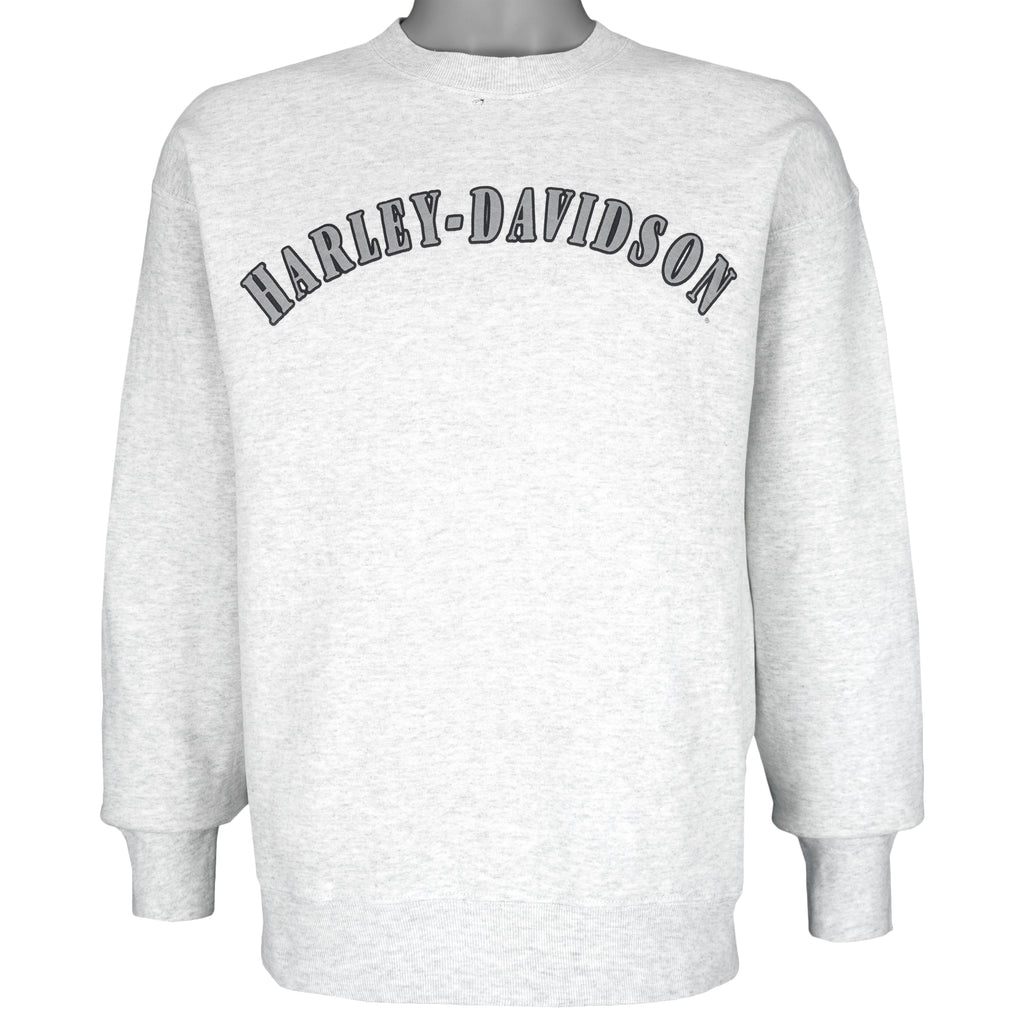 Harley Davidson - Saint Petersburg Crew Neck Sweatshirt 1990s Large Vintage Retro