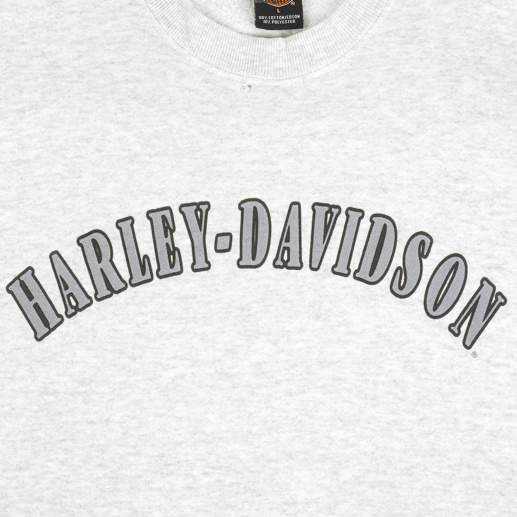 Harley Davidson - Saint Petersburg Crew Neck Sweatshirt 1990s Large Vintage Retro