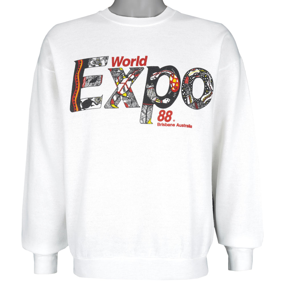 Vintage - World Expo'88 Australia Crew Neck Sweatshirt 1990s Large Vintage Retro