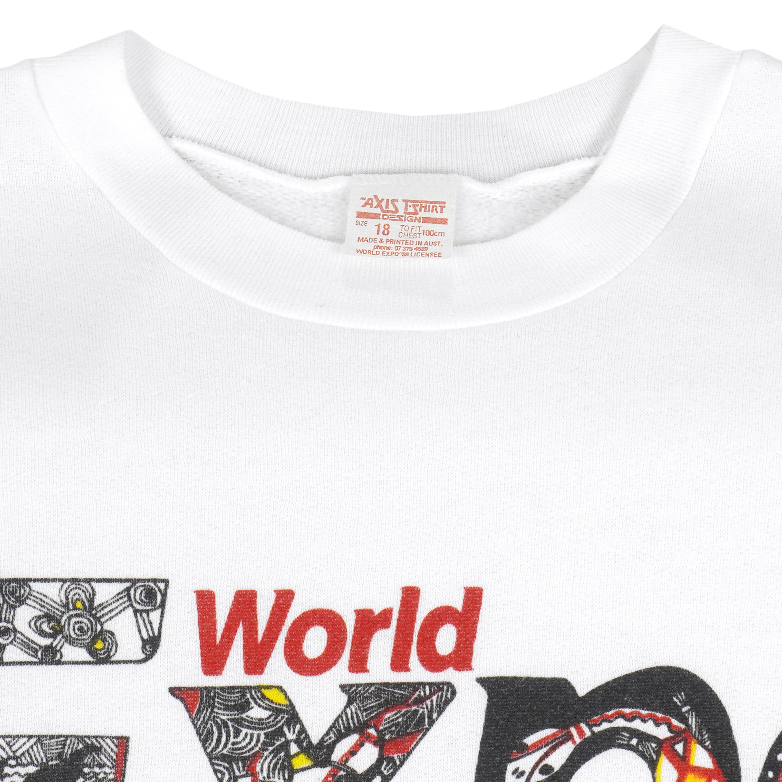 Vintage - World Expo'88 Australia Crew Neck Sweatshirt 1990s Large Vintage Retro
