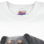 Vintage (Hanes) - Doberman Pincher Crew Neck Sweatshirt 1990s Medium Vintage Retro