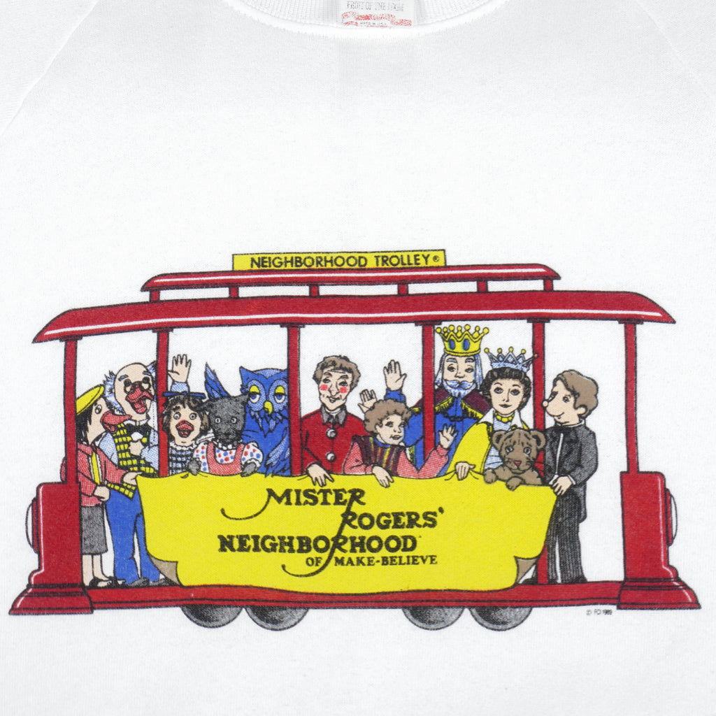 Vintage - Neighborhood Trolley Crew Neck Sweatshirt 1989 Large Vintage Retro
