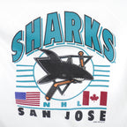 NHL (Tultex) - San Jose Sharks Crew Neck Sweatshirt 1992 X-Large Vintage Retro Hockey
