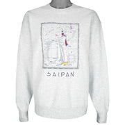 Vintage - Saipan Pacific Ocean Crew Neck Sweatshirt 1990s Large Vintage Retro