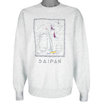 Vintage - Saipan Pacific Ocean Crew Neck Sweatshirt 1990s Large Vintage Retro