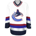 NHL (CCM) - Vancouver Canucks Big Logo Jersey 1990s Medium Vintage Retro Hockey