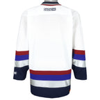 NHL (CCM) - Vancouver Canucks Big Logo Jersey 1990s Medium Vintage Retro Hockey