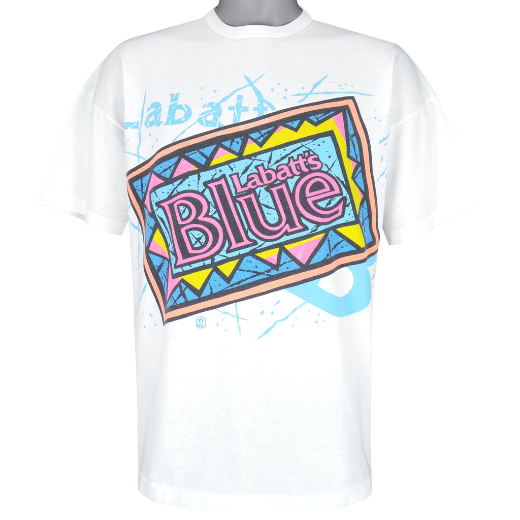 Vintage - Labatt's Blue Single Stitch T-Shirt 1990s Large Vintage Retro