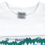 Vintage - Beautiful Uraqt Columbia Single Stitch T-Shirt 1990s Large Vintage Retro
