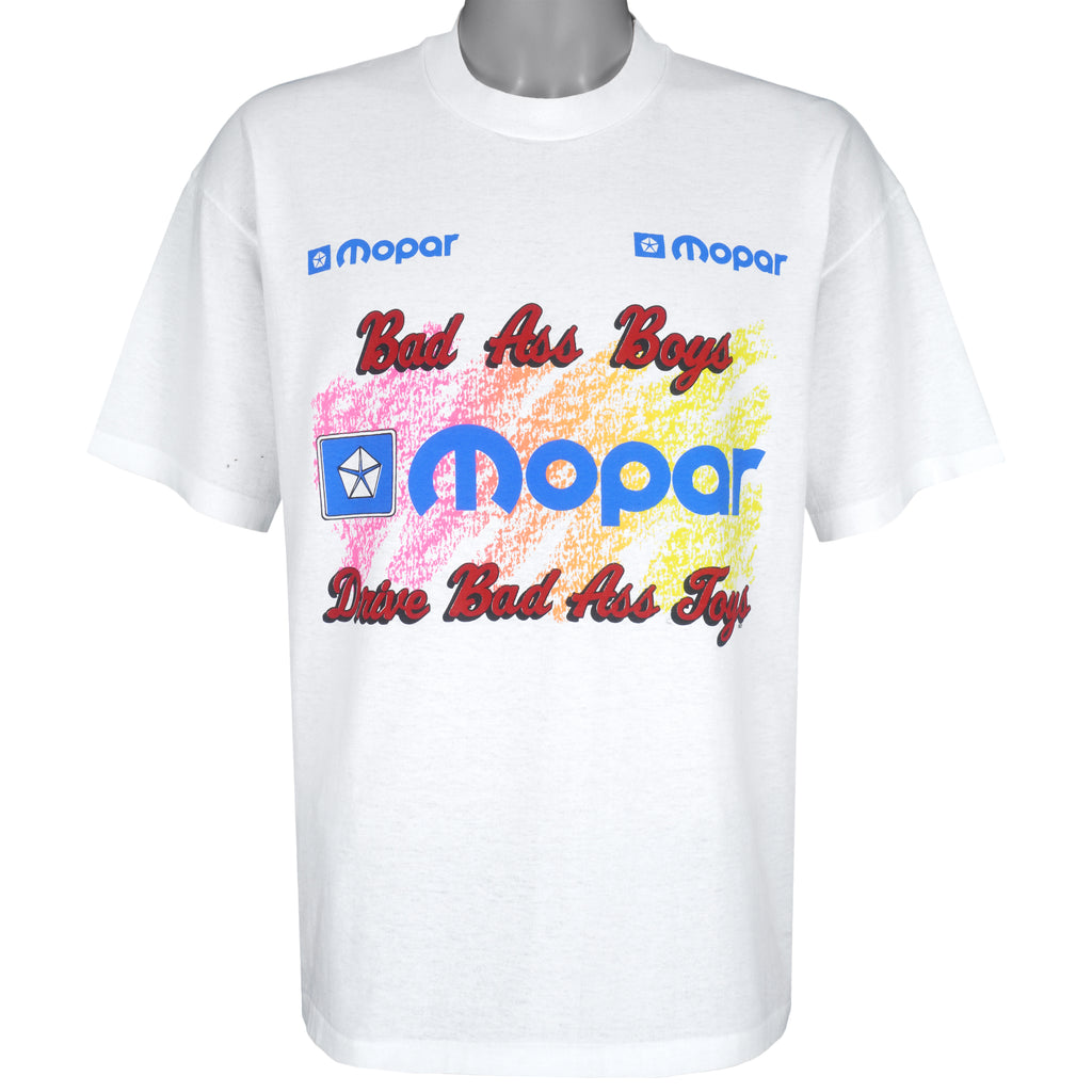 Vintage - Mopar Bad Ass Boys Single Stitch T-Shirt 1990s X-Large Vintage Retro
