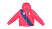 Ralph Lauren (Polo) - Red with Blue Denim Jacket 1990s Medium Vintage Retro