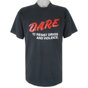 Vintage - Dare to Resist Drugs and Violence Single Stitch T-Shirt 1990s X-Large Vintage Retro