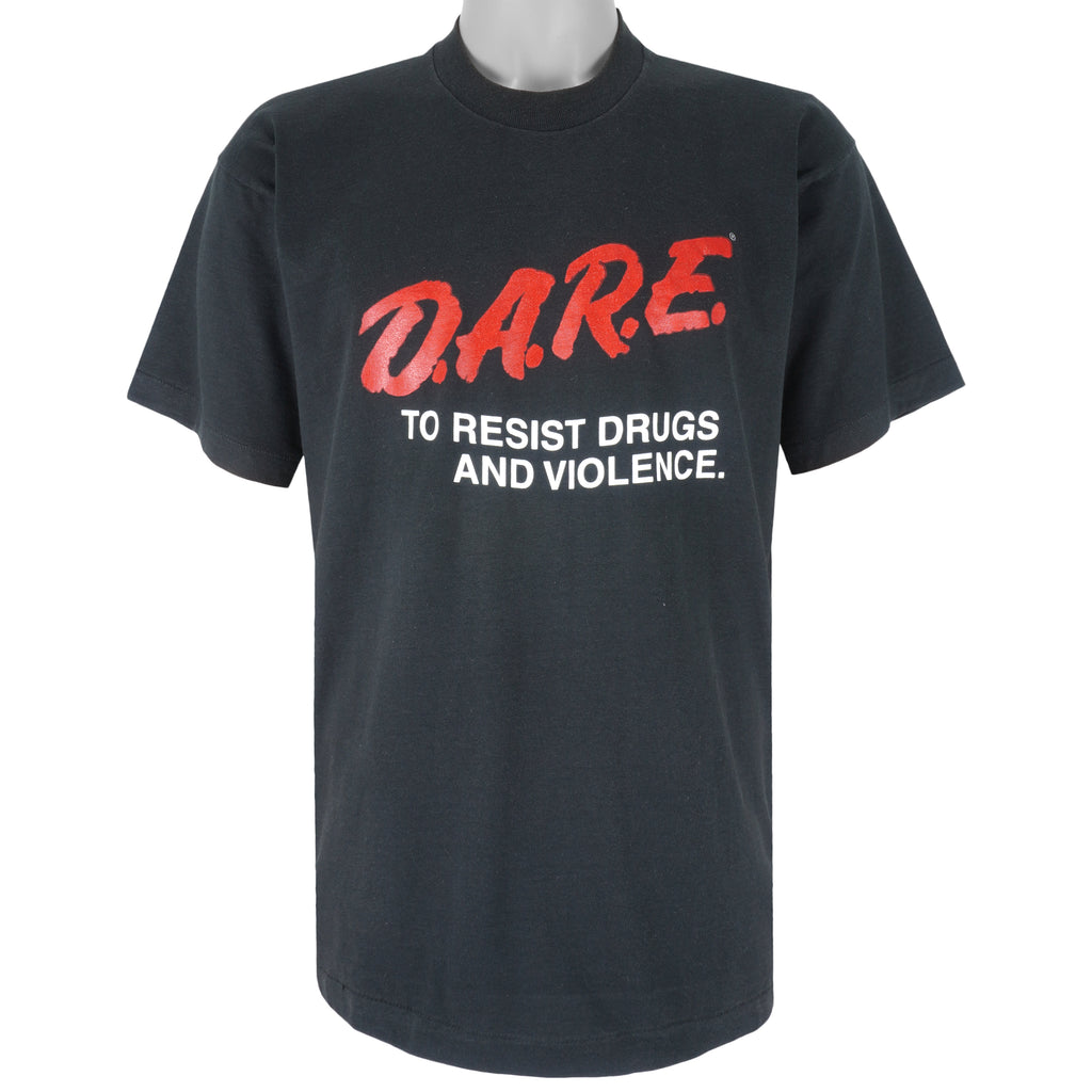 Vintage - Dare to Resist Drugs and Violence Single Stitch T-Shirt 1990s X-Large Vintage Retro
