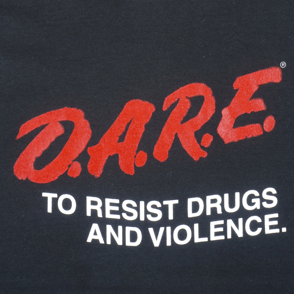 Vintage - Dare to Resist Drugs and Violence Single Stitch T-Shirt 1990s X-Large Vintage Retro