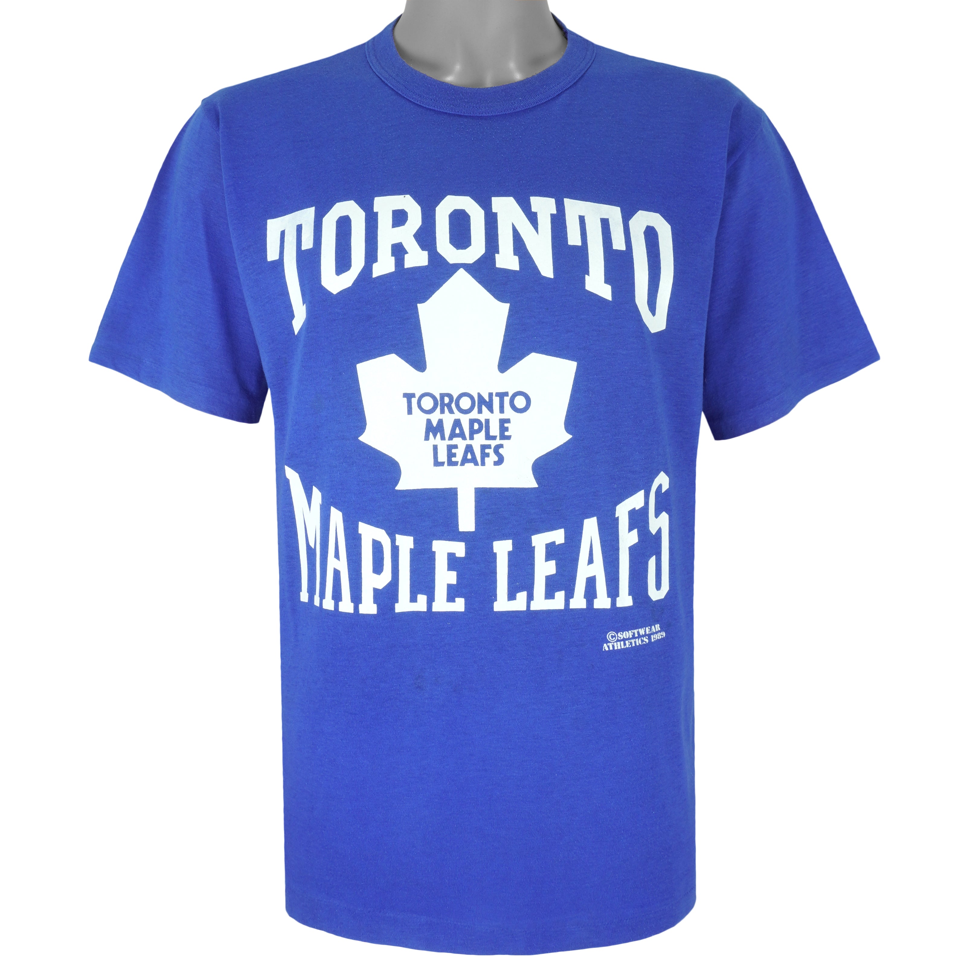 NHL (Sport Wear) -Toronto Maple Leafs Single Stitch T-Shirt 1990s Large Vintage Retro Hockey
