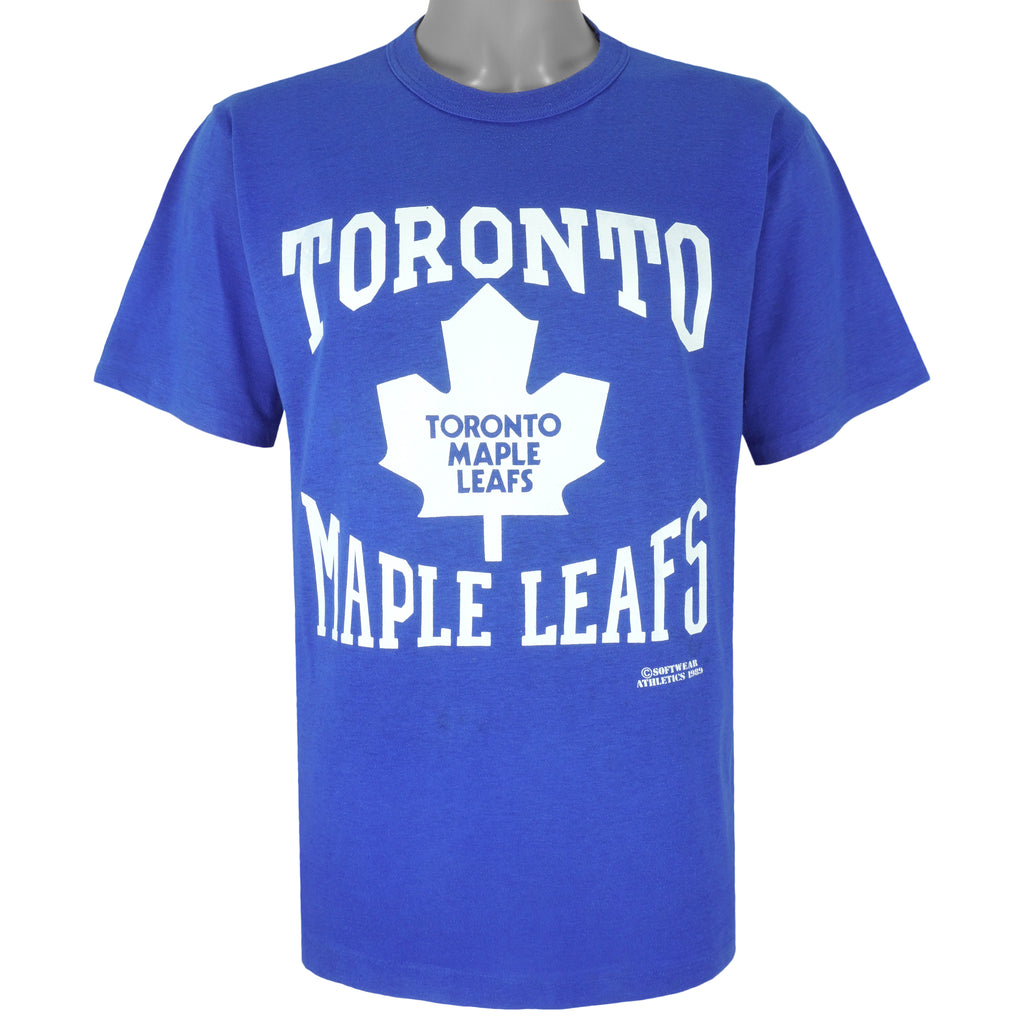 NHL (Sport Wear) -Toronto Maple Leafs Single Stitch T-Shirt 1990s Large Vintage Retro Hockey