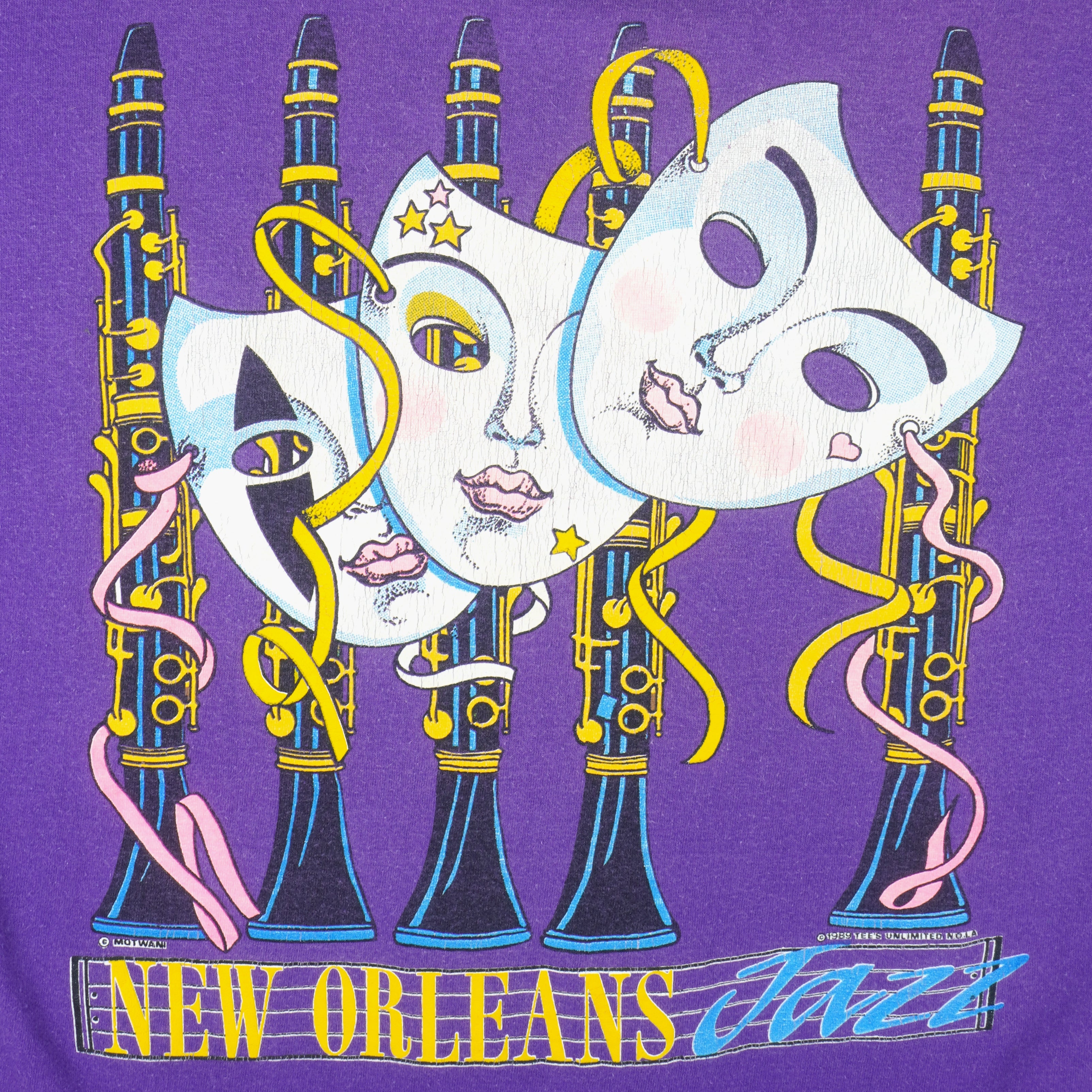 Vintage - New Orleans Jazz Festival T-Shirt 1989 X-Large Vintage Retro