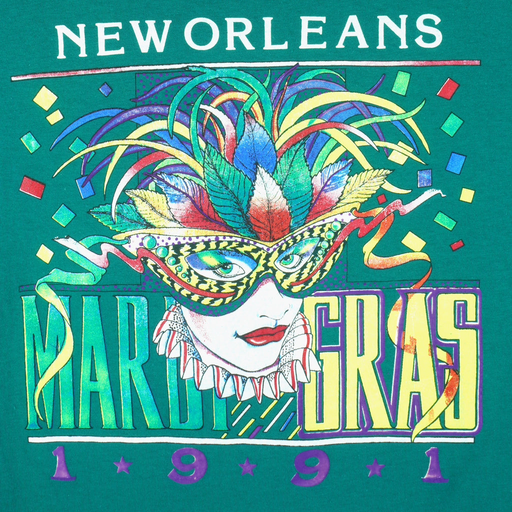 Vintage - Bacchus Mardi Gras New Orleans T-Shirt 1991 X-Large Vintage Retro