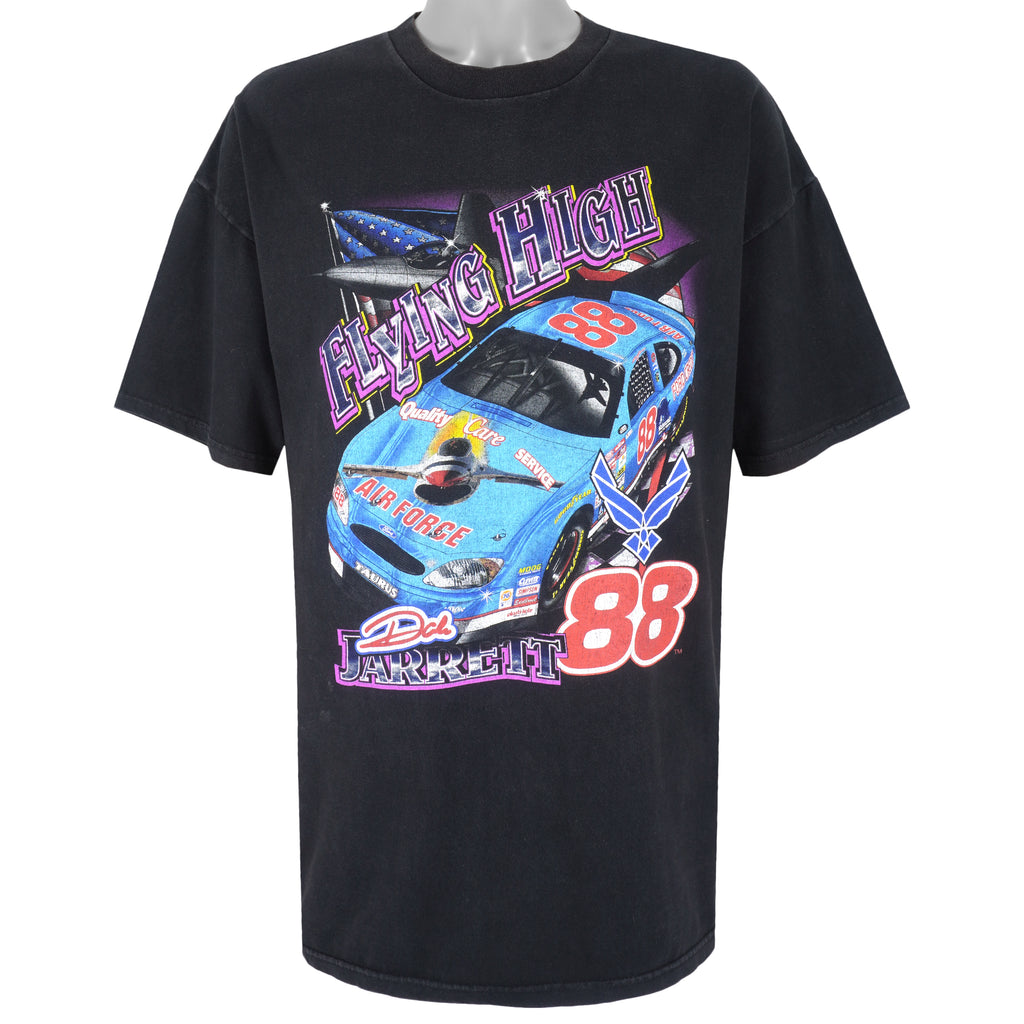 NASCAR (Chase) - Dale Jarrett Flying High T-Shirt 1990s X-Large Vintage Retro