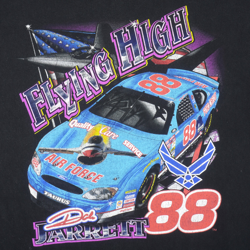 NASCAR (Chase) - Dale Jarrett Flying High T-Shirt 1990s X-Large Vintage Retro
