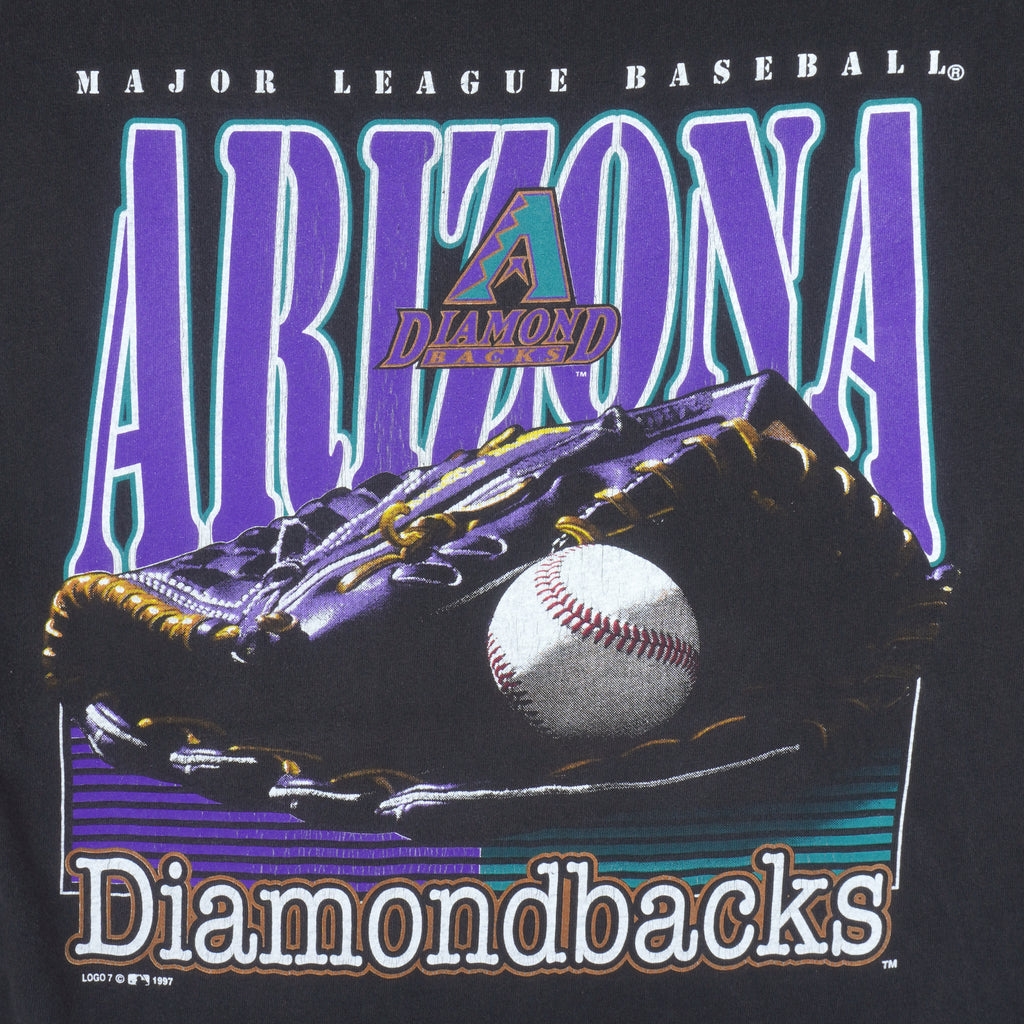 MLB (Logo 7) - Arizona Diamondbacks Big Logo T-Shirt 1997 X-Large Vintage Retro Baseball