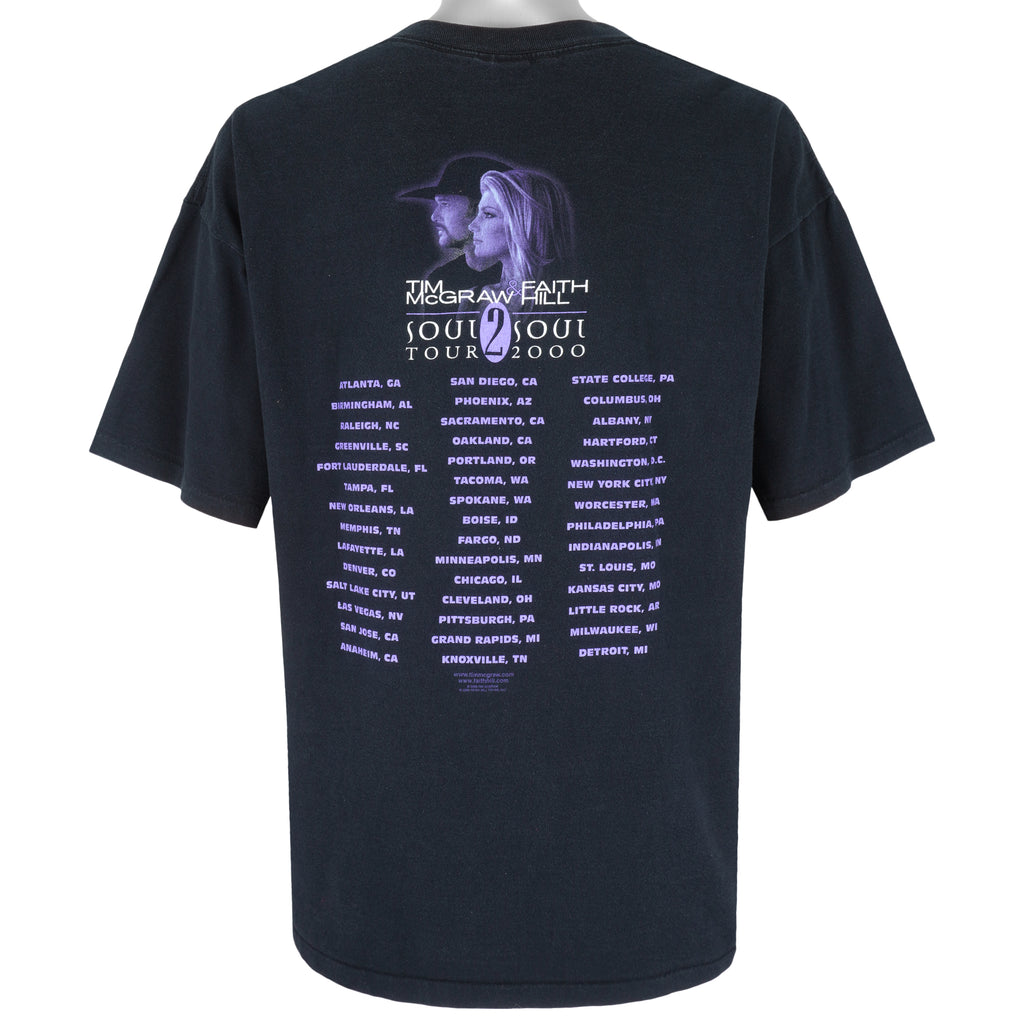 Vintage - Tim McGraw & Faith Hill Single Stitch T-Shirt 2000 XX-Large Vintage Retro